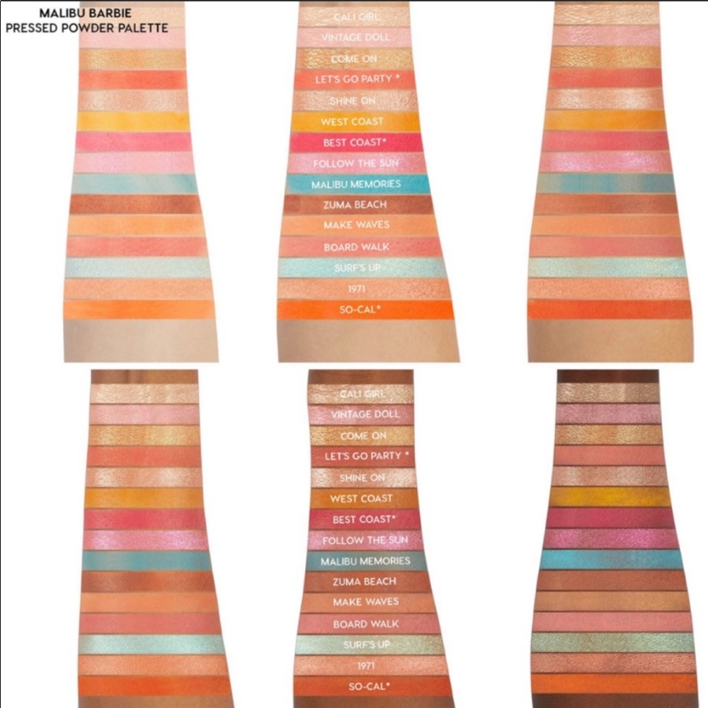 NWT EYESHADOW PALETTE ColourPop MALIBU BARBIE - Picture 2 of 9